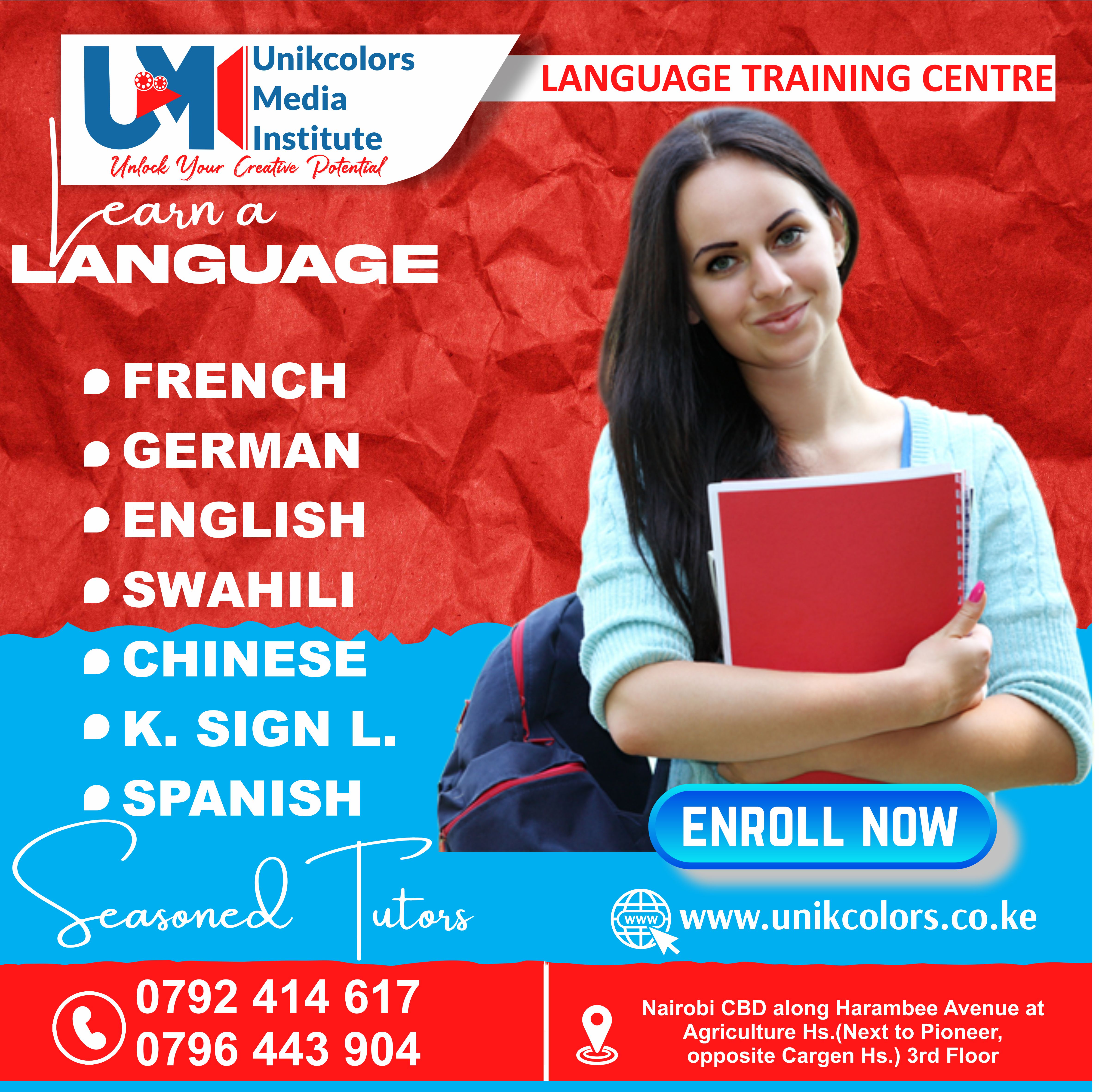 LANGUAGE TRAINING CENTRE - GERMAN | ENGLISH | FRENCH | CHINESE | SPANISH | SWAHILI | KENYA SIGN LANG